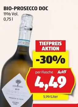 Hofer Bio-Prosecco Doc Angebot