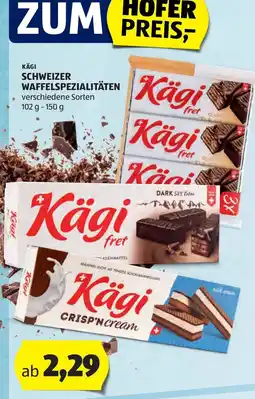 Hofer Kägi Schweizer Waffelspezialitäten Angebot