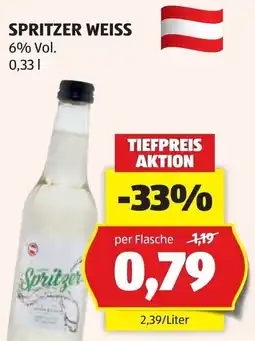 Hofer Spritzer Weiss Angebot