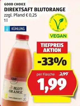Hofer Good Choice Direktsaft Blutorange Angebot