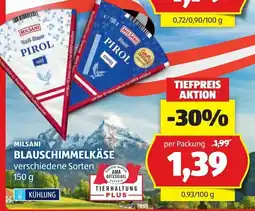 Hofer Milsani Blauschimmelkäse Angebot