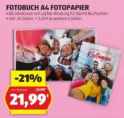 Hofer FOTOBuch A4 FOTOPAPIER Angebot
