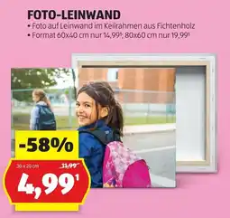 Hofer Foto auf Leinwand im Keilrahmen aus Fichtenholz Angebot
