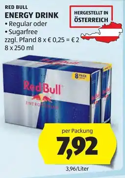 Hofer Red Bull Energy Drink Angebot