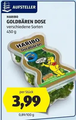 Hofer Haribo Goldbären Dose Angebot