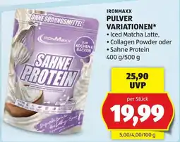 Hofer IronMaxx Sahne Protein Angebot