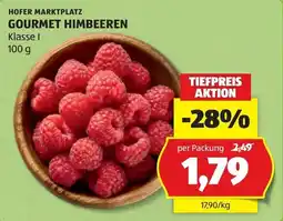 Hofer Gourmet Himbeeren Angebot