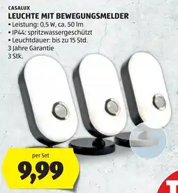 Hofer Casalux Leuchte mit Bewegungsmelder Angebot