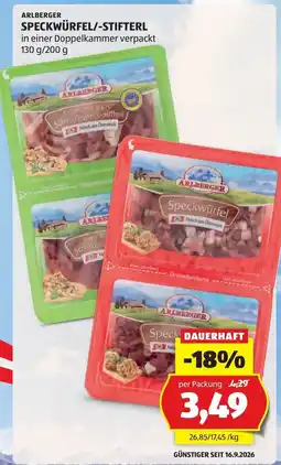Hofer Arlberger Speckwürfel Angebot