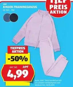 Hofer L&D Kinder-Trainingsanzug Angebot