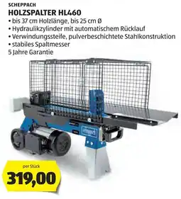 Hofer Scheppach Holzspalter HL460 Angebot