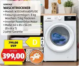 Hofer Gorenje Waschtrockner Angebot