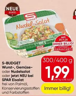 Spar S-Budget Nudel-Salat Angebot