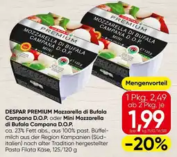 Spar Despar Premium Mozzarella di Bufala Campana D.O.P. Angebot