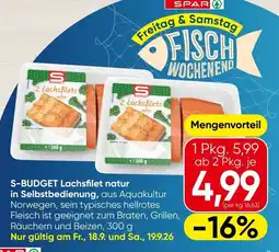 Spar S-Budget Lachsfilet natur Angebot