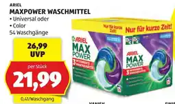 Hofer Ariel Max Power Waschmittel Angebot