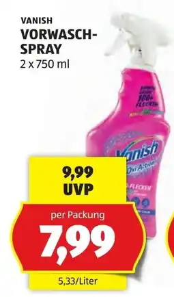 Hofer Vanish Vorwasch-Spray Angebot