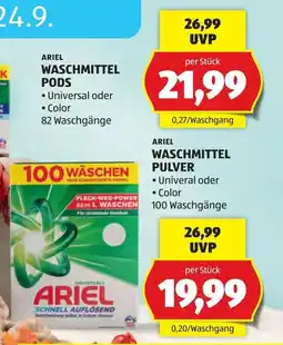 Hofer Ariel Waschmittel Pods Angebot