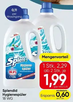 Spar Splendid Hygienespüler Angebot
