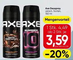 Spar Axe Deospray Angebot