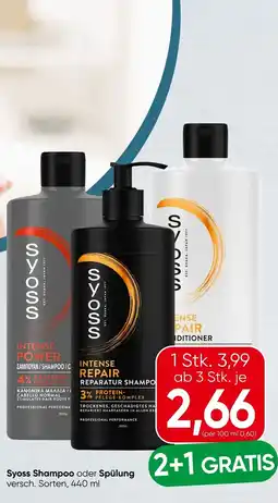 Spar Syoss Shampoo oder Spülung Angebot