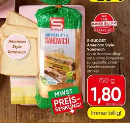Spar S-Budget American Style Sandwich Angebot