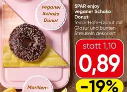 Spar SPAR enjoy veganer Schoko Donut Angebot