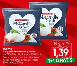 Spar Despar Mozzarella grande Angebot