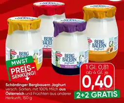 Spar Schärdinger Bergbauern Joghurt Angebot