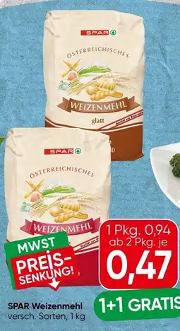 Spar SPAR Weizenmehl Angebot