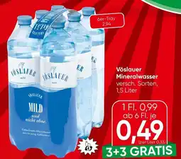 Spar Vöslauer Mineralwasser Angebot