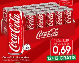 Spar Coca-Cola Limonaden Angebot