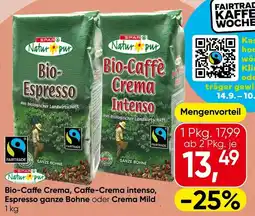 Spar Natur pur Bio-Caffè Crema Angebot
