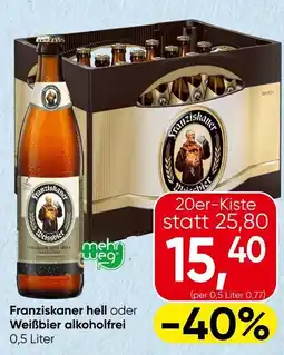 Spar Franziskaner Weissbier Angebot