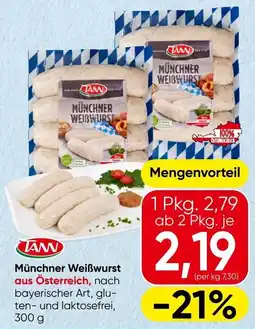 Spar TANN Münchner Weißwurst Angebot