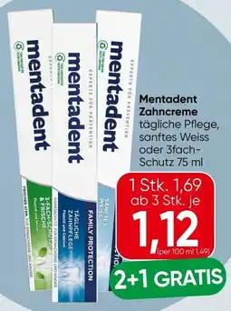 Spar Mentadent Zahncreme Angebot