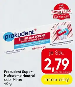 Spar Prokudent Super-Haftcreme Neutral Angebot