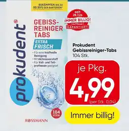 Spar Prokudent Gebissreiniger-Tabs Angebot