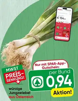 Spar würzige Jungzwiebel aus Österreich Angebot