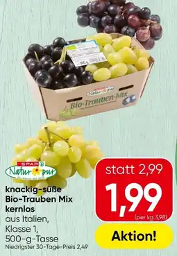 Spar Natur pur Bio-Trauben Mix Angebot
