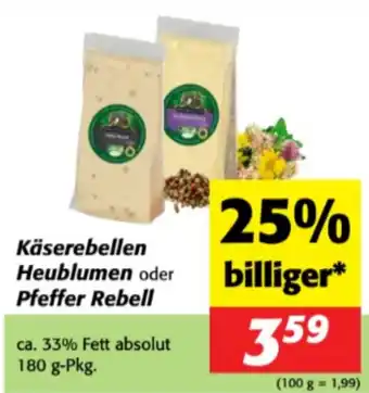 Käserebellen Heublumen oder Pfeffer Rebell