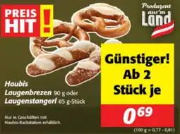 Nah&Frisch Haubis Laugenbrezen oder Laugenstangerl Angebot