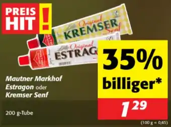 Mautner Markhof Estragon oder Kremser Senf