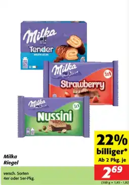 Nah&Frisch Milka Riegel Angebot
