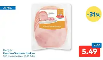 Berger Gastro-Saunaschinken