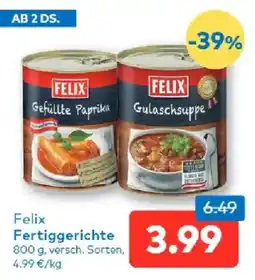 T&G Felix Fertiggerichte Angebot