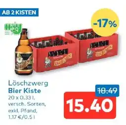 T&G Löschzwerg Bier Kiste Angebot