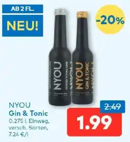T&G NYOU Gin & Tonic Angebot