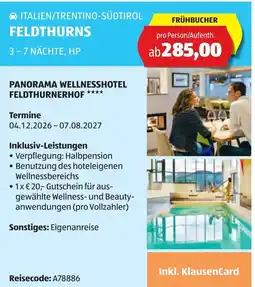 Hofer Italien/trentino-südtirol feldthurns Angebot