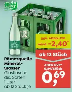 ADEG Römerquelle Mineralwasser Glasflasche Angebot